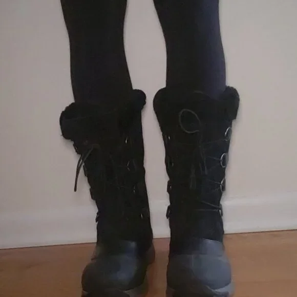 Women's Baffin Kristi Insulated Suede Snow Boots - Size 11 (41) - Picture 2 of 9